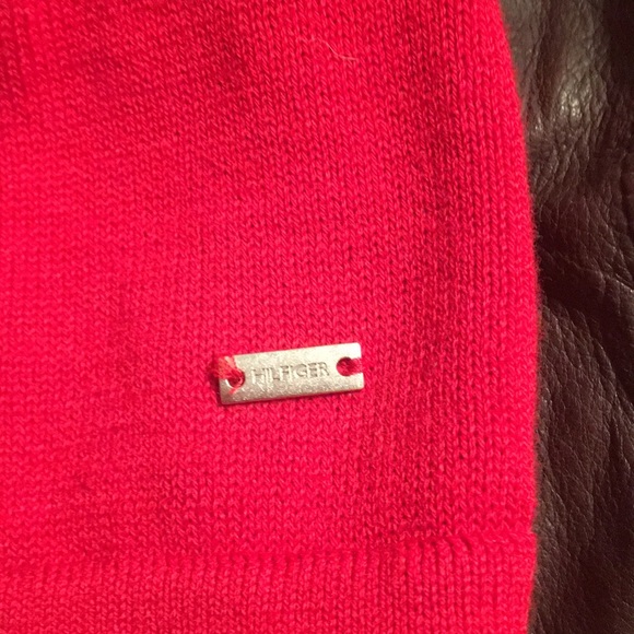 Tommy Hilfiger red button down sweater - Picture 4 of 4